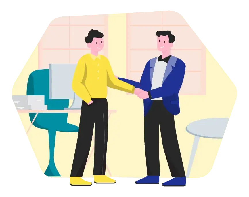 Empresário contratando os serviços de uma nova contabilidade Empresário contratando os serviços de uma nova contabilidade